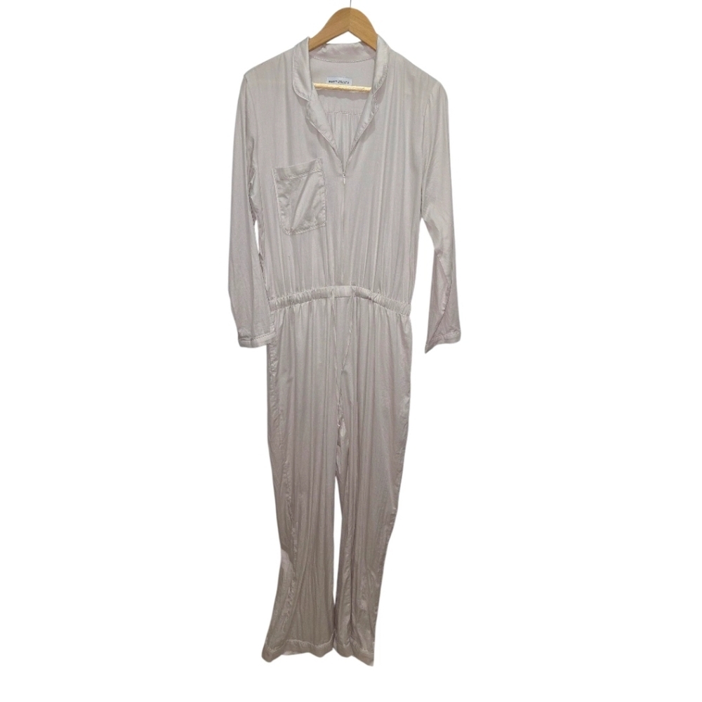 Rivet.Utility Lounger Champagne Jumpsuit Size M